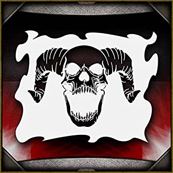 【中古】【39shop】【輸入品・未使用】Skull★15 AirSick Airbrush Stencil Template(新古品)|アトリエ絵利奈