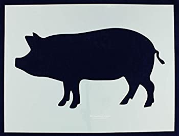 【中古】【39shop】【輸入品・未使用】BBQ/グリル/ホッグステンシル(エクストララージ)★- 18インチ X 24インチ（新古品）｜アトリエ絵利奈