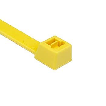 【中古】【インポート品・未当て嵌める】Hellermann Tyton T150XLL4X2 Heavy Duty Cable Tie 52.2 Long 175 重量ポンド Tensile Strength PA66 Yellow (Pack of 25) by Hellermann Tyton