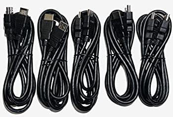 【中古】【輸入品・未使用】DirecTV ユニバーサル高速6フィート HDMIケーブル 5本パック