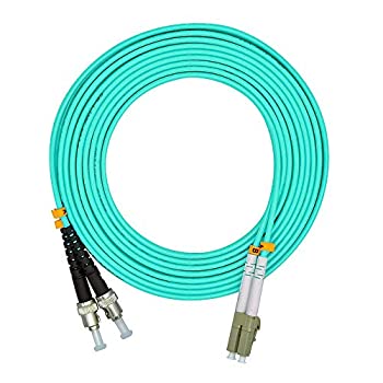 【中古】【インポート品・未当て嵌める】Jeirdus 1米突 3フート LC - ST デュプレックス 50/125 10G OM3 マルチ流行り物 グラスファイバー有線テレビ 前掛け オプティカルパッチコード