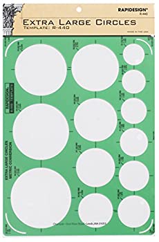【中古】【39shop】【輸入品・未使用】Rapidesign★Extra Large Circles Template 1 Each (R440) by RAPIDESIGN（新古品）｜アトリエ絵利奈