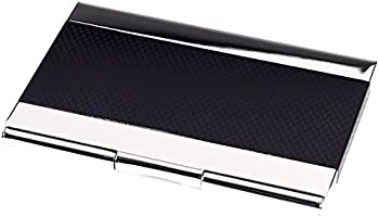 【中古】【39shop】【輸入品・未使用】Bey-Berk★D269B ニッケルメッキ 名刺ケース ブラックアルマイトトリム(新古品)|アトリエ絵利奈