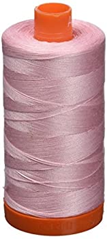 【中古】【輸入品・未使用】Aurifil Mako コットン糸 無地 50wt 1422ヤード ベビーピンク