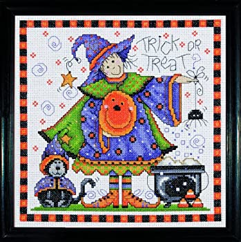 【中古】【39shop】【輸入品・未使用】トリックまたは扱うカウント★クロスステッチ キット 8"× 8"14 カウント(新古品)|アトリエ絵利奈