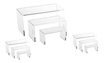 【中古】【輸入品・未使用】9 Piece Set - Clear Acrylic Display Risers Acrylic Clear Riser Set