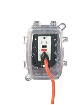 【中古】【輸入品・未使用】Intermatic WP1110C 1ギャング 垂直/水平 深さ3-5/8インチ 防水ボックス クリア カラー