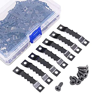 【中古】【39shop】【輸入品・未使用】swpeet★120個Sawtoothフレーム吊り下げハンガーダブル穴ネジ、、ホームデコレーションクリエイティブ画像フレームHanging (ブラック)(新古品)|アトリエ絵利奈