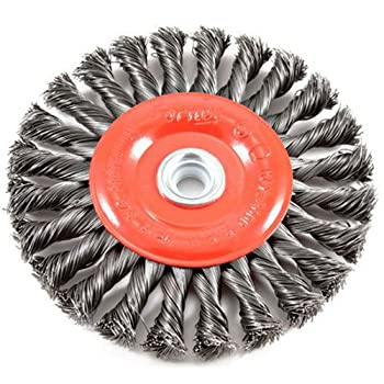 【中古】【輸入品・未使用】Forney 72749ワイヤーホイールブラシ、1/2インチと5/8インチのアーバー、6インチx 0.020インチのねじれた結び目