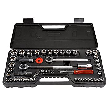 【中古】【輸入品・未使用】Stalwart 75-HT3014 SAE and Metric 1/4 3/8 and 1/2 Drive Socket Set 52 Piece by Stalwart