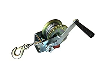 【中古】【輸入品・未使用】手動ハンドクランクウィンチ 長さ26フィート (1000ポンド容量)