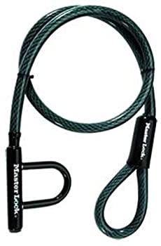 【中古】【輸入品・未使用】Master Lock 8156DPS High Security Cable with U-Lock