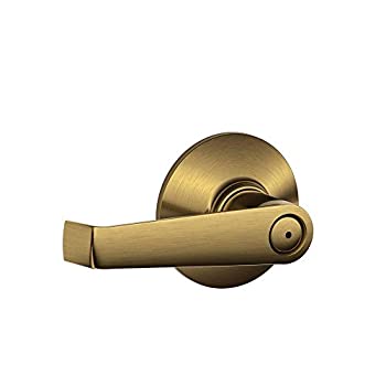 【中古】【輸入品・未使用】Schlage F40ELA609 Elan プライバシーレバー アンティーク真鍮