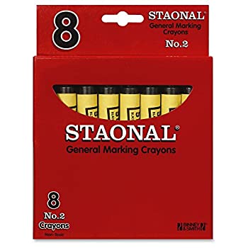 【中古】【輸入品・未使用】Crayola. 5200023051 Staonal Marking Crayons Black 8/Box