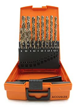 【中古】【39shop】【輸入品・未使用】Accusize★Industrial Tools - M35 HSS + 5％のコバルトメトリックドリル強いローズプラスチックボックスに0.5ミリメートルで10ミリメートルに135（新古品）｜アトリエ絵利奈