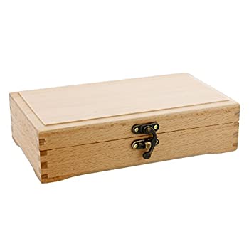 【中古】【輸入品・未使用】US Art Supply Small Beechwood Artist Tool and Brush Storage Box with Locking Clasp