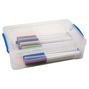 【中古】【輸入品・未使用】(1-Pack) - Super Stacker Large Pencil Box 23cm x 14cm x 6.7cm Clear (37539)