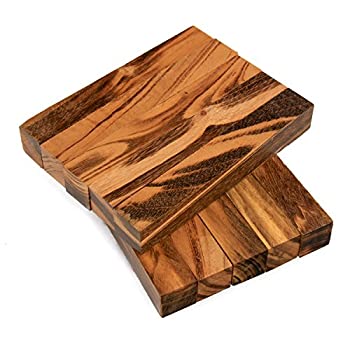 【中古】【輸入品・未使用】レガシーウッドターニング、Goncalo Alves/Tigerwood 黒檀 木製ペンブランク、3/4インチ x 3/4インチ x 5インチ、10本パック
