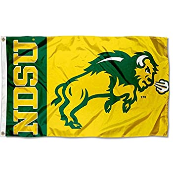 【中古】【輸入品・未使用】NDSU Bison 3?x 5ロゴフラグ