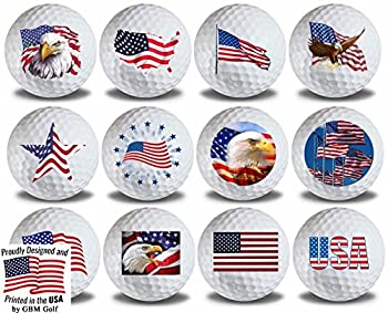 【中古】【輸入品・未使用】GBM Golf USフラッグ 12パック