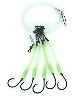 【中古】【39shop】【輸入品・未使用】Deep★Drop Fishing Rig 5 Mustad Demon Circle 6/0 Hooks with Glow Sleeve(新古品)|アトリエ絵利奈