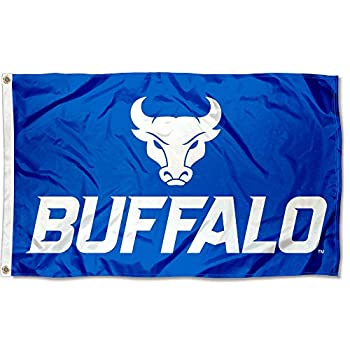 【中古】【インポート品・未当て嵌める】College Flags and Banners Co. バッファローブルズ ロゴタイプ信号旗