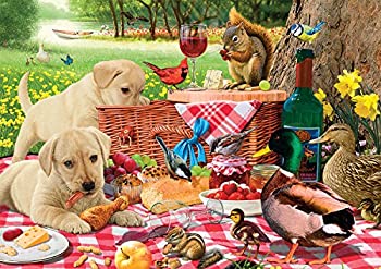 【中古】【39shop】【輸入品・未使用】Buffalo★Games - Adorable Animals - Picnic Raiders - 300 Large Piece Jigsaw Puzzle（新古品）｜アトリエ絵利奈