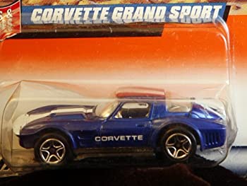【中古】【インポート品・未当て嵌める】Matchbox by Matel Wheels - Stars \u0026 Stripes - Series 1 - #3 - Corvette Grand Sport - Purple w/ white racing stripe - 1:58 車-乗り物のおもちゃ-おもちゃ