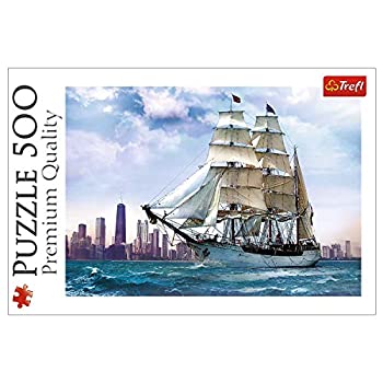 【中古】【39shop】【輸入品・未使用】500ピース★ジグソーパズル Trefl 背景シカゴのセーリング Sailing near Chicago 34×48cm 37120(新古品)|アトリエ絵利奈