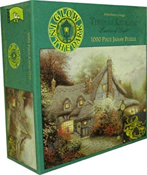 【中古】【39shop】【輸入品・未使用】Ceaco★Thomas Kinkade Painter of Light Sweetheart Cottage Glow in The Dark 1000 Piece Puzzle（新古品）｜アトリエ絵利奈