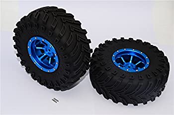 【中古】【39shop】【輸入品・未使用】RCスペアパーツ★Aluminium 6 Poles Beadlock & Nylon Wheels Frame With 2.2'' Tire & Foam Insert - 1Pr Blue(新古品)|アトリエ絵利奈
