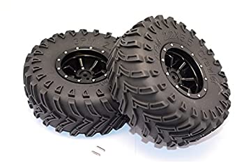 【中古】【39shop】【輸入品・未使用】RCスペアパーツ★Aluminium 6 Poles Beadlock & Nylon Wheels Frame With 2.2'' Tire & Foam Insert - 1Pr Black（新古品）｜アトリエ絵利奈