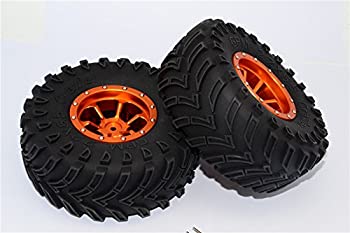 【中古】【39shop】【輸入品・未使用】RCスペアパーツ★Aluminium 6 Poles Beadlock & Nylon Wheels Frame With 2.2'' Tire & Foam Insert - 1Pr Orange（新古品）｜アトリエ絵利奈