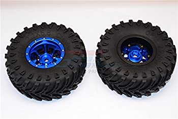 【中古】【39shop】【輸入品・未使用】RCスペアパーツ★Aluminum 6 Poles Beadlock & Nylon Wheels Frame With 2.2'' Tire & Foam Insert (Use With 12mm Hex) - 1Pr Blue(新古品)|アトリエ絵利奈