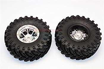 【中古】【39shop】【輸入品・未使用】RCスペアパーツ★Aluminum 6 Poles Beadlock & Nylon Wheels Frame With 2.2'' Tire & Foam Insert (Use With 12mm Hex) - 1Pr Silver(新古品)|アトリエ絵利奈