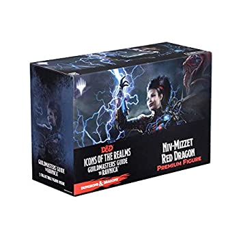 【中古】【インポート品・未当て嵌める】WizKids D\u0026D Icons of The Realms: Guildmasters\u0027 Guide to Ravnica Niv-Mizzet Red Dragon 割り増し金図形