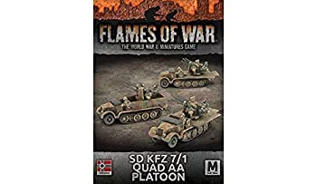 【中古】【39shop】【輸入品・未使用】Flames★of War:Mid War:ドイツ:SDKfz 7/1 Quad AA Platoon (GBX134)（新古品）｜アトリエ絵利奈