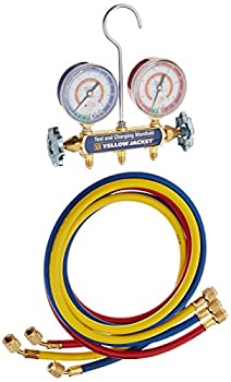 【中古】【39shop】【輸入品・未使用】イエロージャケット41355シリーズ41★2-1 / 2"ゲージ、60"、バー/psi、R-134A / 404A / 507、赤/黄/青のマニホールド（新古品）｜アトリエ絵利奈