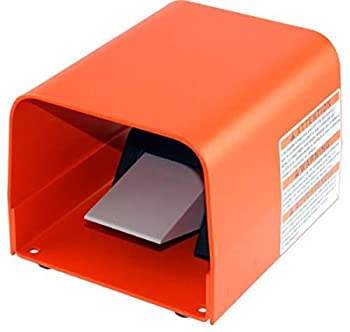 【中古】【39shop】【輸入品・未使用】Linemaster★88SH1-05 Classic IV Foot Switch Electrical Single Pedal Momentary SPDT Single Stage Full Aluminum Guard Black and Orange by（新古品）｜アトリエ絵利奈