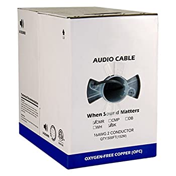 【中古】【39shop】【輸入品・未使用】オーディオケーブル、16?AWG、2?Conductor、65ストランド500?ft、PVC、ジャケット、Pullボックス、ブラック(新古品)|アトリエ絵利奈