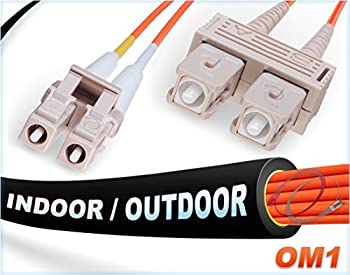 【中古】【インポート品・未当て嵌める】40M OM1 LC SC ファイバーパッチケーブル | インドア/アウトドア デュプレックス 62.5/125 LC - SC マルチモードジャンパー 40米突 (134フィ