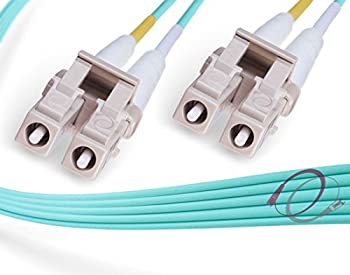 【中古】【輸入品・未使用】OM4 LC LCイン/アウトドア デュプレックス ファイバ パッチ ケーブル 100G マルチモード 50/125 30 Meter (98.42ft) ターコイズ
