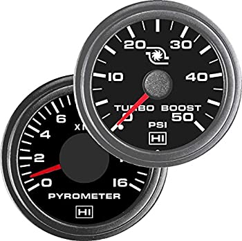 【中古】【インポート品・未当て嵌める】TruckMeter Hewitt 010TM5008コンボパイロメータ＆ブーストゲージ - 2ゲージ一揃いの道具