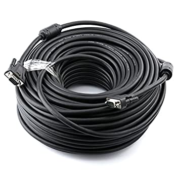 【中古】【輸入品・未使用】DTECH 高耐久性 150フィート長 VGAケーブル オス-オス コンピューターモニターコード 1080p 高解像度 - 46m ブラック