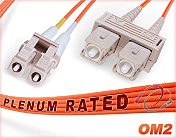 【中古】【インポート品・未当て嵌める】FiberCablesDirect - 60M OM2 LC SC ファイバーパッチケーブル | プレナム 1GB デュプレックス 50/125 LC - SC マルチモードジャンパー 60メート