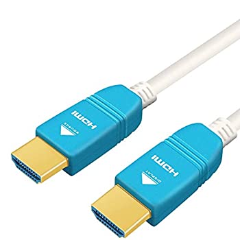 【中古】【インポート品・未当て嵌める】BlueAVS 15フート HDMIファイバーオプティックケーブル 4K 60サイクル HDMI 2.0b 弾丸道路 18Gbps HDR10 HDCP2.2 ARC 白いこと 変換コネクタ・ケーブル-パソコン・周辺機器-PCアクセサリー