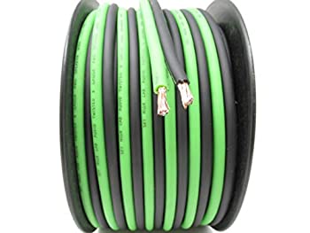 【中古】【インポート品・未当て嵌める】100フート True 8ゲージ AWG CCA 金棒引き鉄条 GR/BK カーホームオーディオ