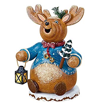 【中古】【39shop】【輸入品・未使用】ドイツ語Incense★Smoker Gnome Rudolphトナカイ14?cm / 5インチ???Hubrig Volkskunst（新古品）｜アトリエ絵利奈