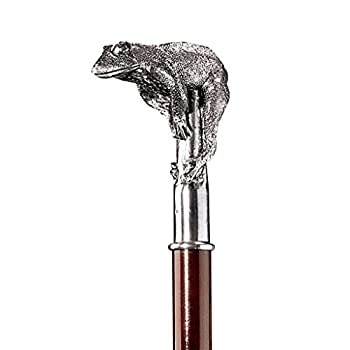 【中古】【39shop】【輸入品・未使用】デザイントスカーノPerching★Frogピューターウォーキングスティック（新古品）｜アトリエ絵利奈