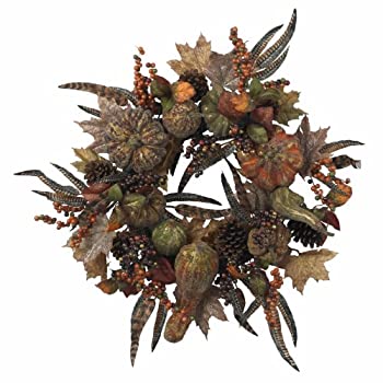 【中古】【39shop】【輸入品・未使用】ほぼ自然4907?Pumpkin★Wreath、約71?cm、秋(新古品)|アトリエ絵利奈